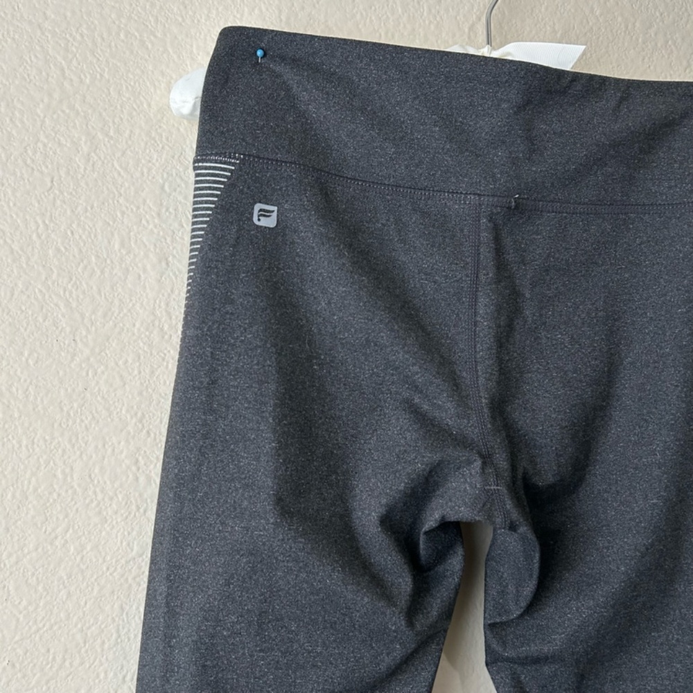 Leggings Long Gray Merle White Stripe Accent on Hips Pocket by Fabletics Size XS - Picture 7 of 13